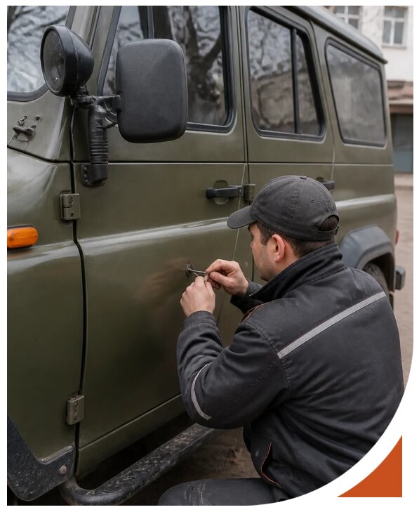 Профессиональное вскрытие автомобиля УАЗ без повреждений в Великом Устюге